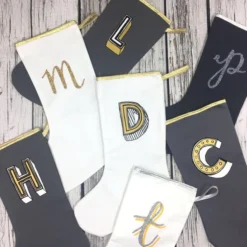 Christmas White & Gold Glitter Letter Family Stocking- Bulk Discount! -Christmas Homeware & Accessories Shop featureditemlargei 270