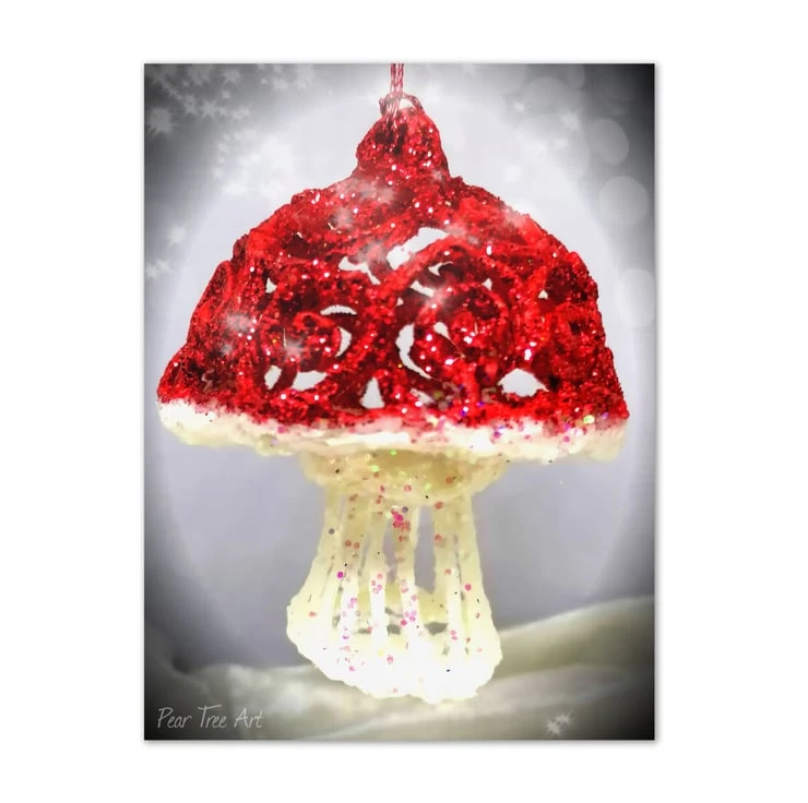 Red Toadstool Christmas Decoration 2 Red Toadstool Christmas Decoration - Image 2