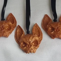 Scary Christmas - Vampire Bat Skull Hanging Decorations - Gold Tones. 14 Scary Christmas - Vampire Bat Skull Hanging Decorations - Gold Tones. -Christmas Homeware & Accessories Shop featureditemlargei 320