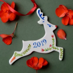 Personalised Rudolph Christmas Decoration - Hand Made -Christmas Homeware & Accessories Shop featureditemlargei 330