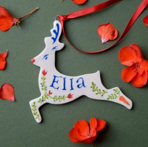 Personalised Rudolph Christmas Decoration - Hand Made -Christmas Homeware & Accessories Shop featureditemlargei 332