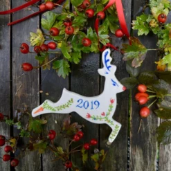 Personalised Rudolph Christmas Decoration - Hand Made -Christmas Homeware & Accessories Shop featureditemlargei 334