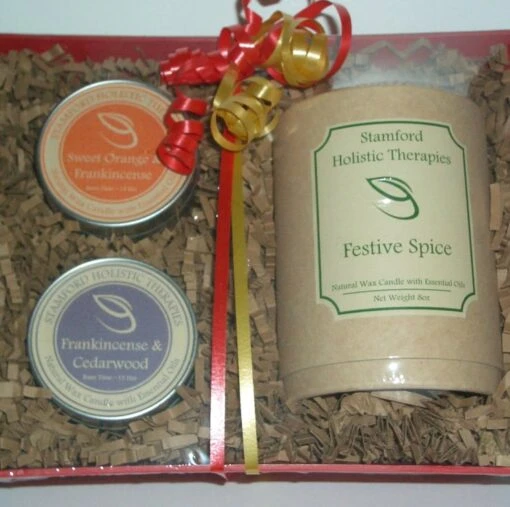 Christmas Candle Collection Gift Basket