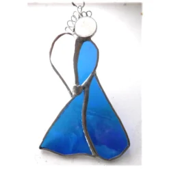 Angel Suncatcher Stained Glass Heart Iridescent Blue Christmas 038 9 Angel Suncatcher Stained Glass Heart Iridescent Blue Christmas 038 -Christmas Homeware & Accessories Shop featureditemlargei 377