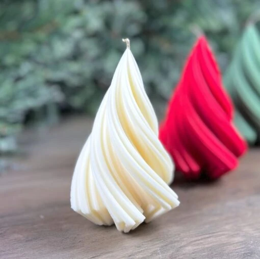 Christmas Tree Candle - Festive Xmas Tree Candle - Red Christmas Soy Candle Gift -Christmas Homeware & Accessories Shop featureditemlargei 388