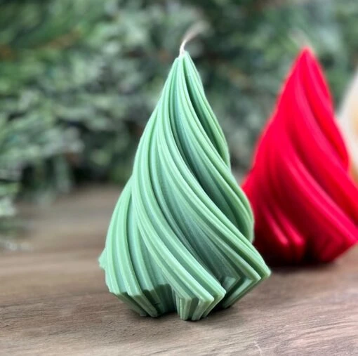 Christmas Tree Candle - Festive Xmas Tree Candle - Red Christmas Soy Candle Gift -Christmas Homeware & Accessories Shop featureditemlargei 389