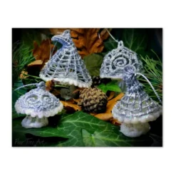 Silver Toadstool Christmas Decoration -Christmas Homeware & Accessories Shop featureditemlargei 398