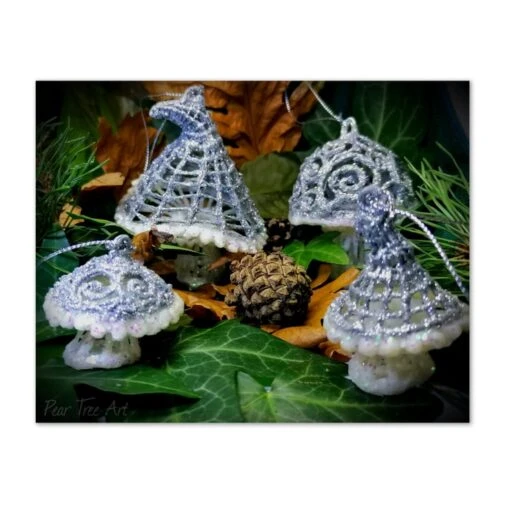 Silver Toadstool Christmas Decoration 5 Silver Toadstool Christmas Decoration -Christmas Homeware & Accessories Shop featureditemlargei 398