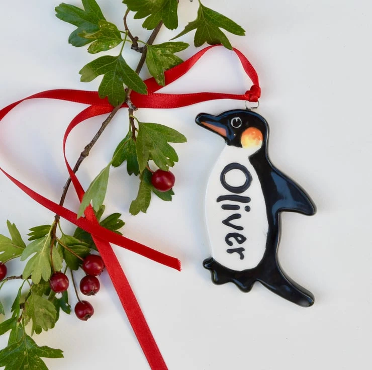 Personalised Christmas Penguin - Hand Made 2 Personalised Christmas Penguin - Hand Made - Image 2