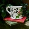 Christmas Holly And Ivy Country Mug - Hand Painted