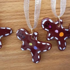 Mini Ceramic Gingerbread Men For Christmas Trees Or Gift Wrapping -Christmas Homeware & Accessories Shop featureditemlargei 485