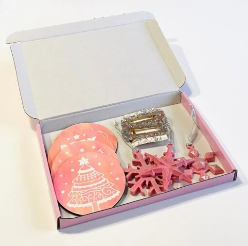 Pink Christmas Gift Box, Letterbox Gift, Post Box Gift, Christmas Gift For Her -Christmas Homeware & Accessories Shop featureditemlargei 507