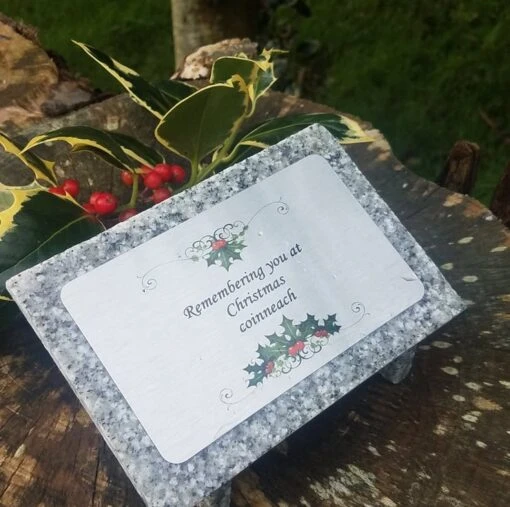 Christmas Grave Decoration Grave Ornament Christmas Memorial Remembrance Plaque