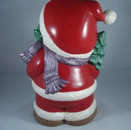 Red Ceramic Xmas Christmas Santa Claus Bear Animal Figurine Ornament Decoration. -Christmas Homeware & Accessories Shop featureditemlargei 510