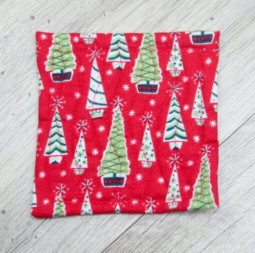 Fun Quilted Christmas Coasters Featuring Tree And Snowflake Designs. -Christmas Homeware & Accessories Shop featureditemlargei 564