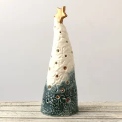 A322 Ceramic Christmas Tree Tea Light Holder (UK Postage Free) -Christmas Homeware & Accessories Shop featureditemlargei 579