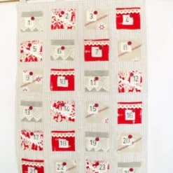 Large Vintage Style Hanging Christmas Advent Calendar, 20 X 29 Inches