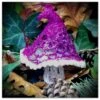Pink Toadstool Christmas Tree Decoration