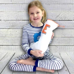 Rainbow Christmas Stocking- Personalised Holiday Decoration, Custom Initial Xmas -Christmas Homeware & Accessories Shop featureditemlargei 609