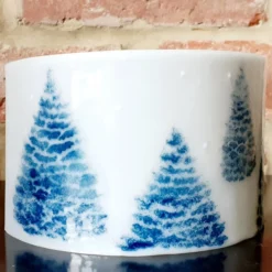 Fused Glass Winter Christmas Snow Scene Freestanding Curved Arch Panel -Christmas Homeware & Accessories Shop featureditemlargei 631