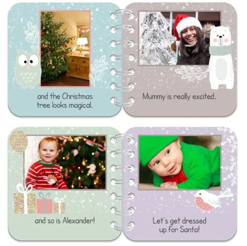 Personalised Baby Board Book 'Festive Bear', Handmade Christmas Toddler Gift 7 Personalised Baby Board Book 'Festive Bear', Handmade Christmas Toddler Gift -Christmas Homeware & Accessories Shop featureditemlargei 634