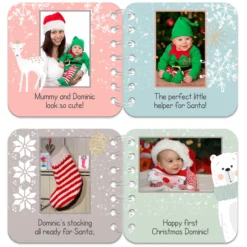 Personalised Baby Board Book 'Festive Bear', Handmade Christmas Toddler Gift -Christmas Homeware & Accessories Shop featureditemlargei 635