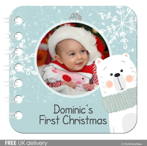 Personalised Baby Board Book 'Festive Bear', Handmade Christmas Toddler Gift 9 Personalised Baby Board Book 'Festive Bear', Handmade Christmas Toddler Gift -Christmas Homeware & Accessories Shop featureditemlargei 636