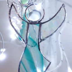 Stained Glass Angel Christmas Tree Decorations