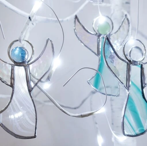 Stained Glass Angel Christmas Tree Decorations -Christmas Homeware & Accessories Shop featureditemlargei 648