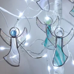 Stained Glass Angel Christmas Tree Decorations -Christmas Homeware & Accessories Shop featureditemlargei 649
