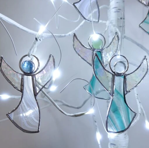 Stained Glass Angel Christmas Tree Decorations -Christmas Homeware & Accessories Shop featureditemlargei 649