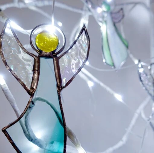 Stained Glass Angel Christmas Tree Decorations -Christmas Homeware & Accessories Shop featureditemlargei 650