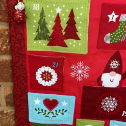 Christmas Gnomes Pocket Advent Calendar With Bells -Christmas Homeware & Accessories Shop featureditemlargei 667