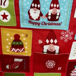 Christmas Gnomes Pocket Advent Calendar With Bells -Christmas Homeware & Accessories Shop featureditemlargei 668