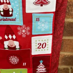 Christmas Gnomes Pocket Advent Calendar With Bells -Christmas Homeware & Accessories Shop featureditemlargei 672