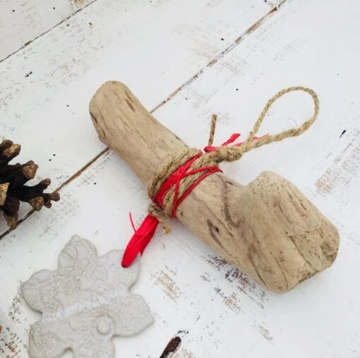 Christmas Decoration, Pottery And Driftwood, Snowflake Decoration -Christmas Homeware & Accessories Shop featureditemlargei 679