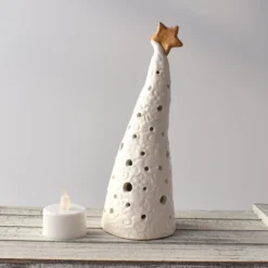 A104 Ceramic Christmas Tree Tea Light Holder (UK Postage Free) -Christmas Homeware & Accessories Shop featureditemlargei 694