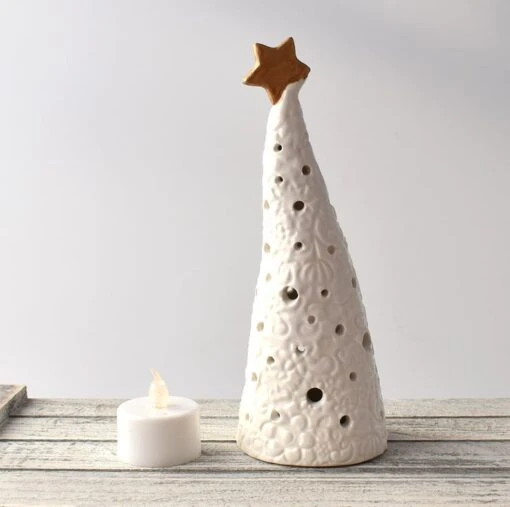 A104 Ceramic Christmas Tree Tea Light Holder (UK Postage Free) -Christmas Homeware & Accessories Shop featureditemlargei 696