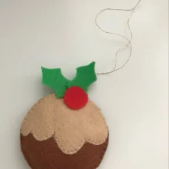 Christmas Pudding Ornaments, Handmade Felt Ornaments, Christmas Tree Decorations -Christmas Homeware & Accessories Shop featureditemlargei 705