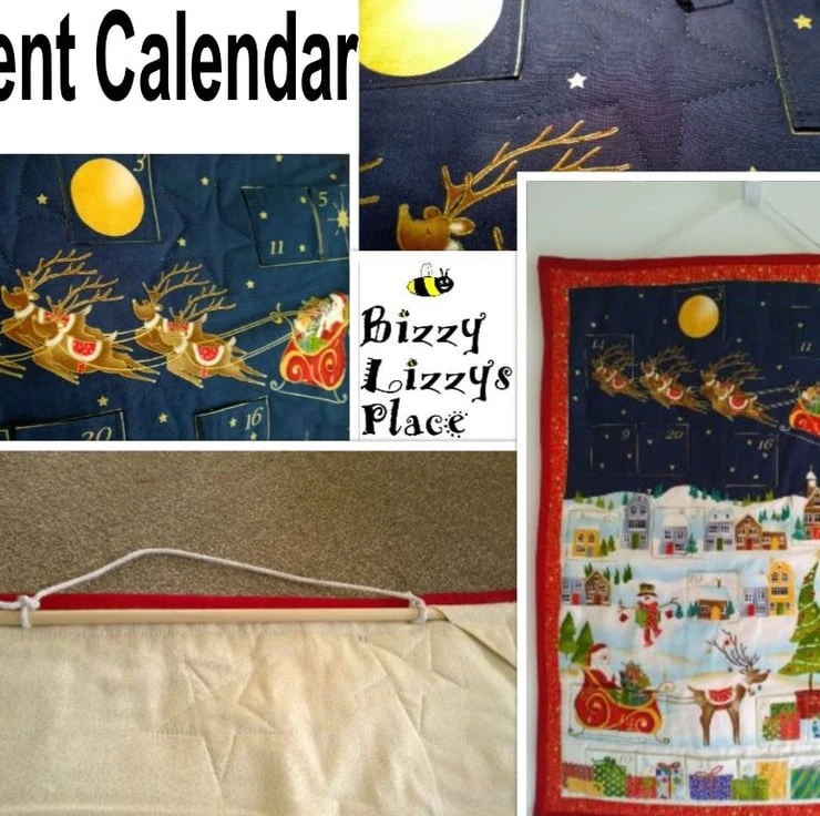 Santa Sleigh Christmas Advent Calandar SALE 1 Santa Sleigh Christmas Advent Calandar SALE