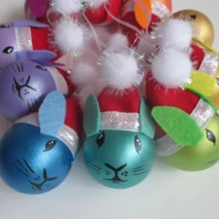 Rainbow Bunny Rabbit Christmas Tree Bauble Hanging Decorations Beautiful Bundle -Christmas Homeware & Accessories Shop featureditemlargei 713