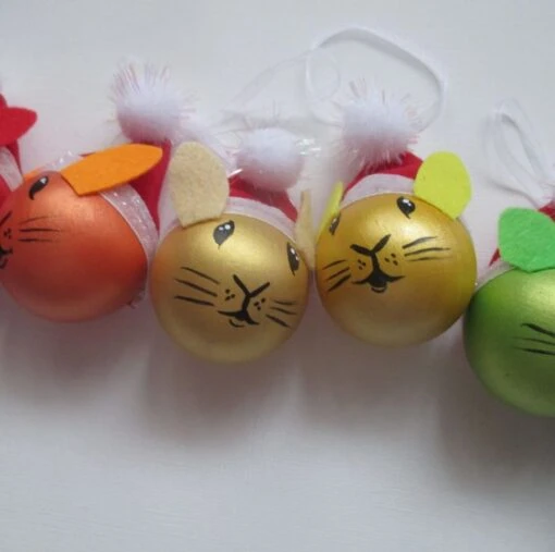 Rainbow Bunny Rabbit Christmas Tree Bauble Hanging Decorations Beautiful Bundle -Christmas Homeware & Accessories Shop featureditemlargei 718