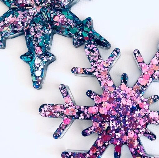 Glittery Christmas Decorations, Purple Christmas Decor, Tree Decorations -Christmas Homeware & Accessories Shop featureditemlargei 731