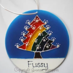 Rainbow Christmas Tree Pet Memorial Sun Catcher Decoration. Christmas Decoration -Christmas Homeware & Accessories Shop featureditemlargei 736