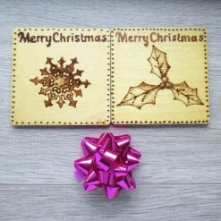 Christmas Coasters Set Of Four Designs - Tree, Holly & Snowflakes -Christmas Homeware & Accessories Shop featureditemlargei 741