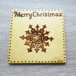 Christmas Coasters Set Of Four Designs - Tree, Holly & Snowflakes -Christmas Homeware & Accessories Shop featureditemlargei 742