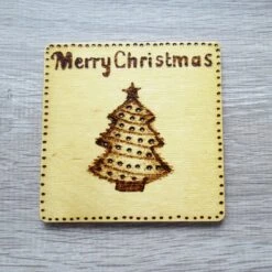 Christmas Coasters Set Of Four Designs - Tree, Holly & Snowflakes -Christmas Homeware & Accessories Shop featureditemlargei 743