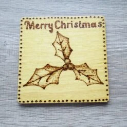 Christmas Coasters Set Of Four Designs - Tree, Holly & Snowflakes -Christmas Homeware & Accessories Shop featureditemlargei 744