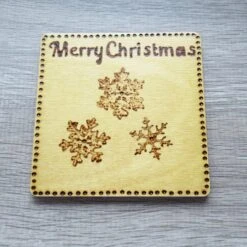Christmas Coasters Set Of Four Designs - Tree, Holly & Snowflakes -Christmas Homeware & Accessories Shop featureditemlargei 745