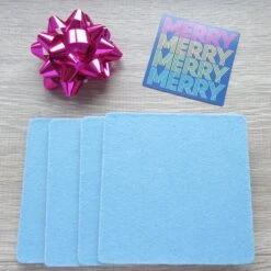 Christmas Coasters Set Of Four Designs - Tree, Holly & Snowflakes -Christmas Homeware & Accessories Shop featureditemlargei 746